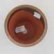 Ceramic bonsai bowl 10 x 10 x 12,5 cm, brown color - 3/3