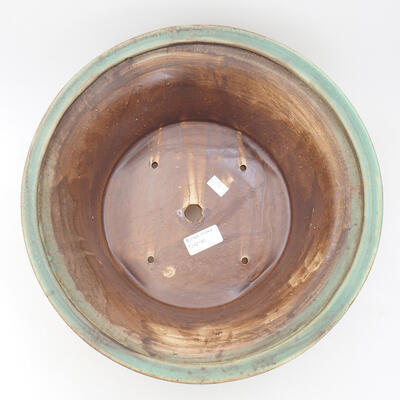 Ceramic bonsai bowl 32 x 32 x 14 cm, color green - 3