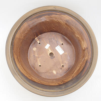 Ceramic bonsai bowl 32 x 32 x 14 cm, color brown - 3