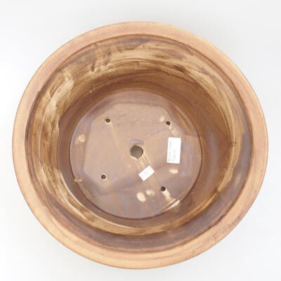 Ceramic bonsai bowl 32 x 32 x 14 cm, color brown - 3