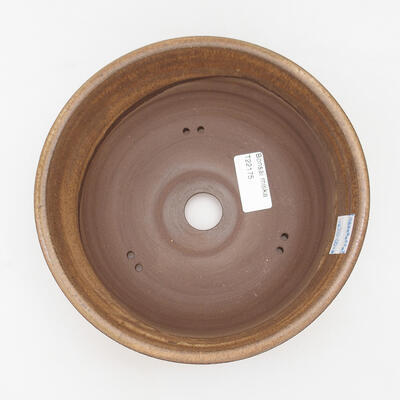 Ceramic bonsai bowl 19 x 19 x 6 cm, color brown - 3