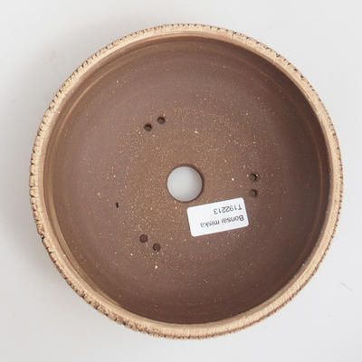 Ceramic bonsai bowl 18,5 x 18,5 x 6,5 cm, color brown - 3