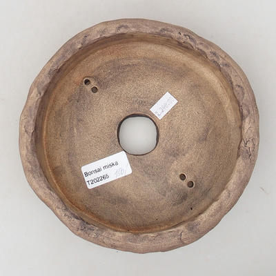Ceramic bonsai bowl 17 x 17 x 4.5 cm, gray color - 2nd quality - 3