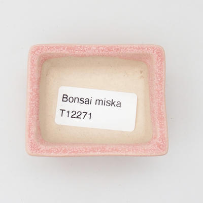 Mini bonsai bowl 6,5 x 5 x 2 cm, color pink - 3