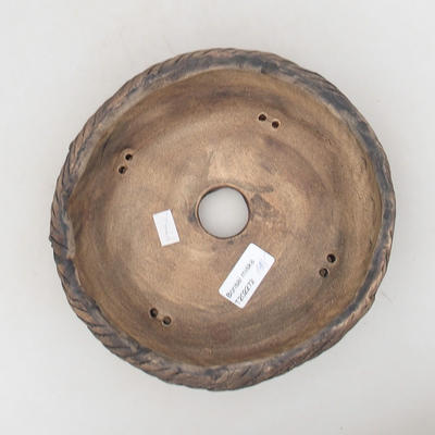 Ceramic bonsai bowl 20 x 20 x 6 cm, gray color - 2nd quality - 3
