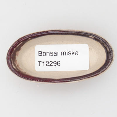Mini bonsai bowl 7 x 3,5 x 2 cm, color red - 3