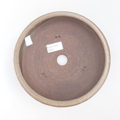 Ceramic bonsai bowl - 15,5 x 15,5 x 5 cm, brown color - 3