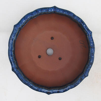 Bonsai bowl 18 x 18 x 6 cm, color blue - 3
