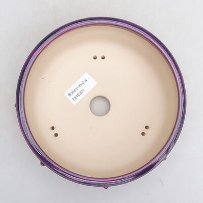 Ceramic bonsai bowl 17 x 17 x 7 cm, color purple - 3