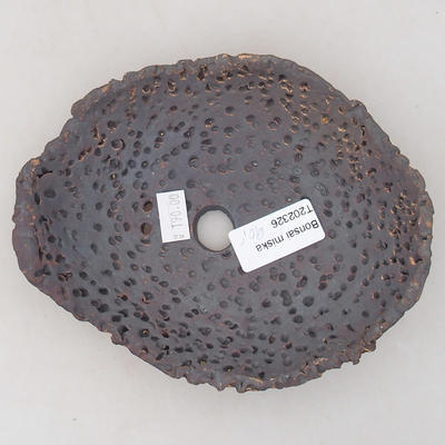 Ceramic bonsai bowl 15 x 12 x 4.5 cm, gray color - 2nd quality - 3