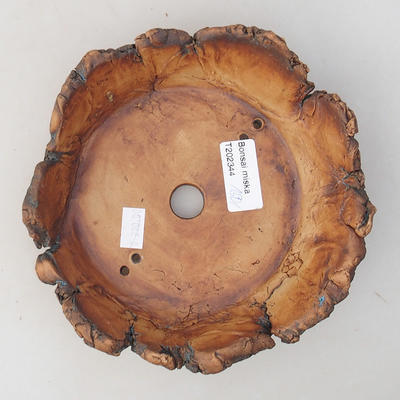 Ceramic bonsai bowl 12 x 12 x 4 cm, gray color - 2nd quality - 3