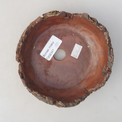 Ceramic bonsai bowl 13 x 13 x 5.5 cm, gray color - 2nd quality - 3
