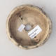 Ceramic bonsai bowl 10 x 10 x 3 cm, gray color - 2nd quality - 3/3