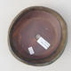 Ceramic bonsai bowl 15 x 15 x 4 cm, color brown - 2nd quality - 3/3