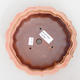 Ceramic bonsai bowl 18,5 x 18,5 x 5 cm, color pink - 3/4