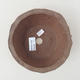 Ceramic bonsai bowl 14 x 14 x 5 cm, gray color - 2nd quality - 3/3