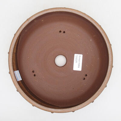 Ceramic bonsai bowl 21 x 21 x 7 cm, color brown - 3