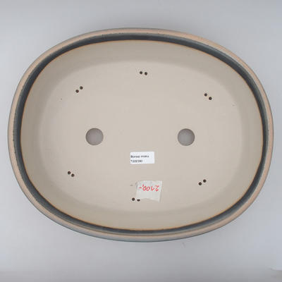 Bonsai bowl 38 x 30.5 x 8.5 cm, color gray-brown - 3