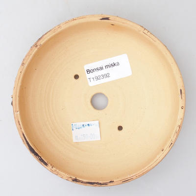 Ceramic bonsai bowl 13 x 13 x 3,5 cm, color cracked - 3