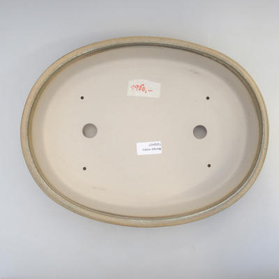 Bonsai bowl 35.5 x 27.5 x 7 cm, gray-beige color - 3