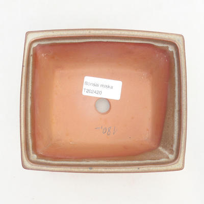 Bonsai bowl 14.5 x 12 x 7 cm, color brown - 3