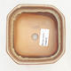 Bonsai bowl 11 x 11 x 6.5 cm, brown-beige color - 3/3