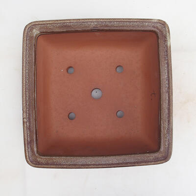 Bonsai bowl 23 x 23 x 10.5 cm, color brown - 3