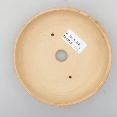 Ceramic bonsai bowl 14 x 14 x 3 cm, color cracked - 3