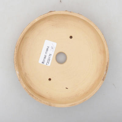 Ceramic bonsai bowl 14 x 14 x 2.5 cm, color cracked - 3