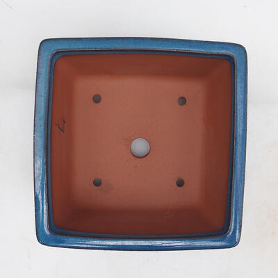 Bonsai bowl 16 x 16 x 9.5 cm, color blue - 3