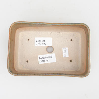 Ceramic bonsai bowl 2nd quality - 16 x 10 x 5,5 cm, brown color - 3