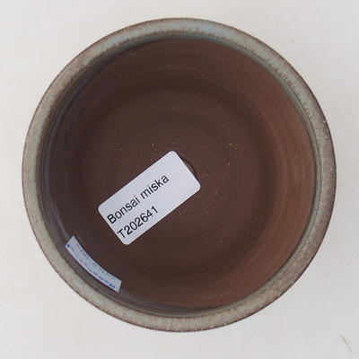 Ceramic bonsai bowl 9 x 9 x 7 cm, color gray - 3