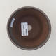 Ceramic bonsai bowl 9.5 x 9.5 x 8 cm, brown color - 3/3