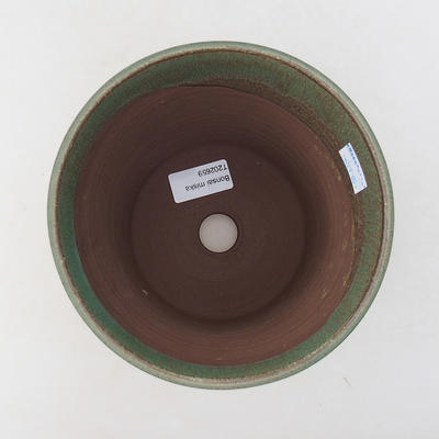 Ceramic bonsai bowl 15 x 15 x 16 cm, color green - 3