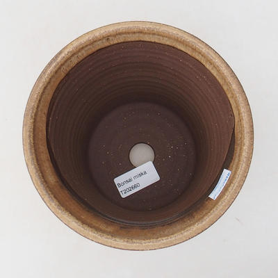 Ceramic bonsai bowl 15 x 15 x 16 cm, color beige - 3