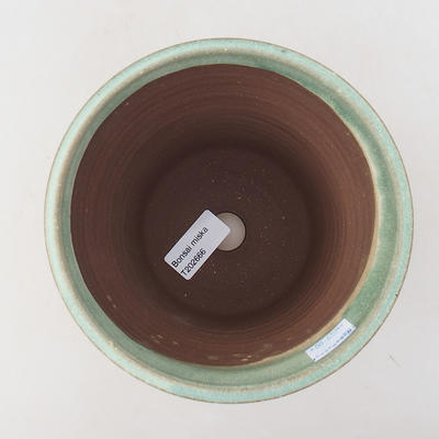 Ceramic bonsai bowl 15 x 15 x 15 cm, color green - 3