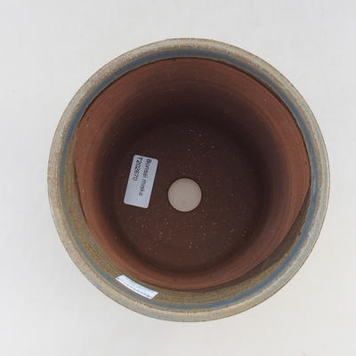 Ceramic bonsai bowl 15 x 15 x 17 cm, color blue - 3