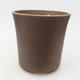 Ceramic bonsai bowl 16 x 16 x 16 cm, color brown - 3/3