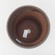 Ceramic bonsai bowl 16 x 16 x 17 cm, color brown - 3/3