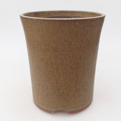 Ceramic bonsai bowl 15 x 15 x 17.5 cm, brown color - 3