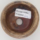 Ceramic bonsai bowl 7,5 x 3 cm, color brown - 2nd quality - 3/4