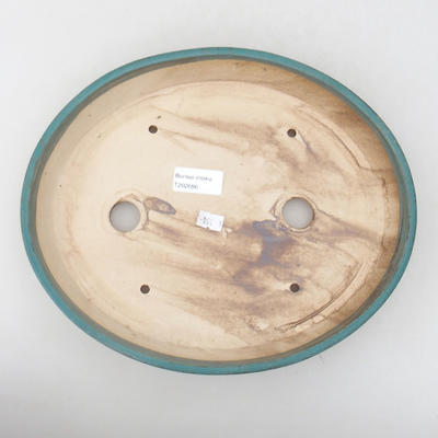 Ceramic bonsai bowl 28 x 24 x 4.5 cm, color green - 3