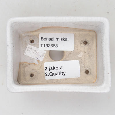 Ceramic bonsai bowl 10 x 7 x 3,5 cm, crayfish color - 2nd quality - 3