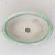 Ceramic bonsai bowl 4.5 x 3 x 2 cm, color green - 3/3