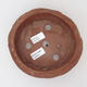 Ceramic bonsai bowl 19 x 19 x 5,5 cm, color brown - 2nd quality - 3/4