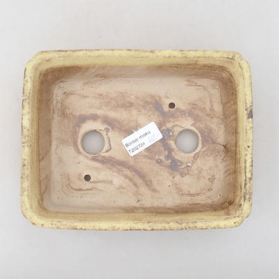 Ceramic bonsai bowl 20.5 x 16.5 x 6.5 cm, yellow color - 3