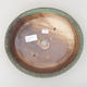 Ceramic bonsai bowl 23.5 x 21 x 5 cm, color green - 3/3