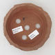 Ceramic bonsai bowl 17 x 17 x 4 cm, color brown - 2nd quality - 3/4