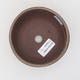 Ceramic bonsai bowl 11 x 11 x, 6 cm, brown color - 3/4