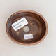 Ceramic bonsai bowl 9.5 x 8 x 3.5 cm, pink-brown color - 3/3